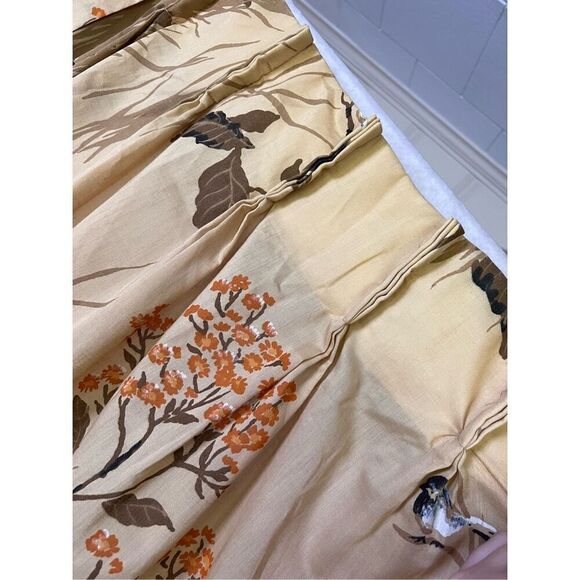 Vintage Curtain Set 1970s MCM - Picture 8 of 9